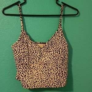 NEW chetah crop top